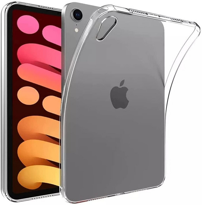 아이패드 미니6 세대 호환 펜슬 페어링 투명 슬림핏 젤리 케이스 8.3인치, 슬림핏 투명 젤리 케이스