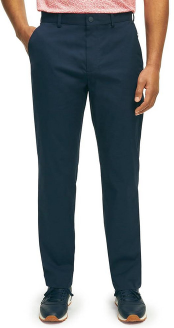 Brooks Brothers 남성용 퍼포먼스 골프 치노 팬츠 블랙., 38W x 32L, 네이비