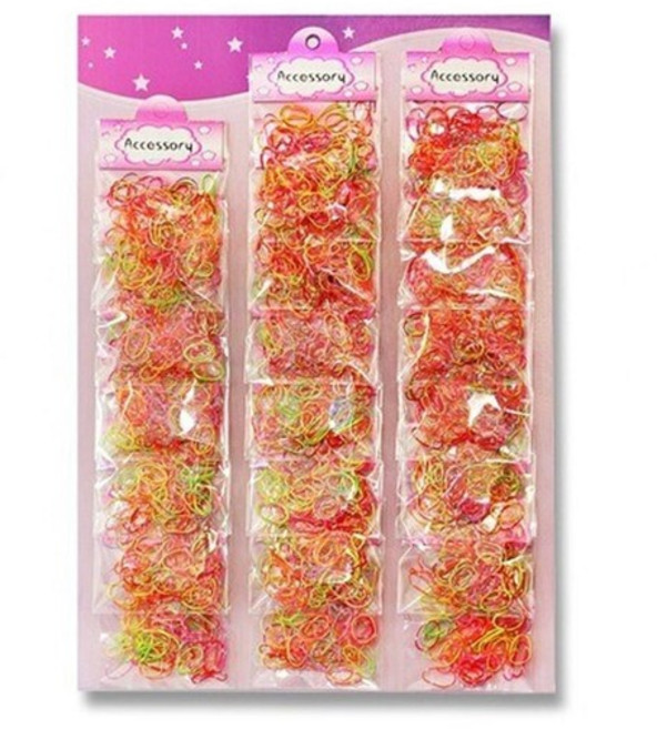 강아지 형광 고무줄 20개 1판 애견 기본 미용 머리끈 강아지머리끈 강아지기본머리끈, 없음