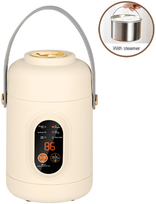 새로운 다기능 밥솥 휴대용 소형 여행 전기 주전자 가정용 전기 밥솥 냄비 110V 미국220V EU 플러그, 미국, 1)라이트 옐로우