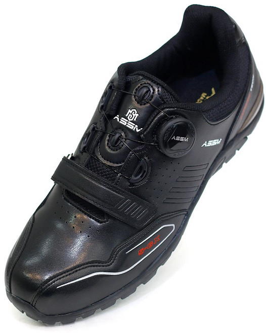 평페달 국내제작 남녀 자전거 신발 싸이클 운동화 ASSM 지엑스, 250, 블랙