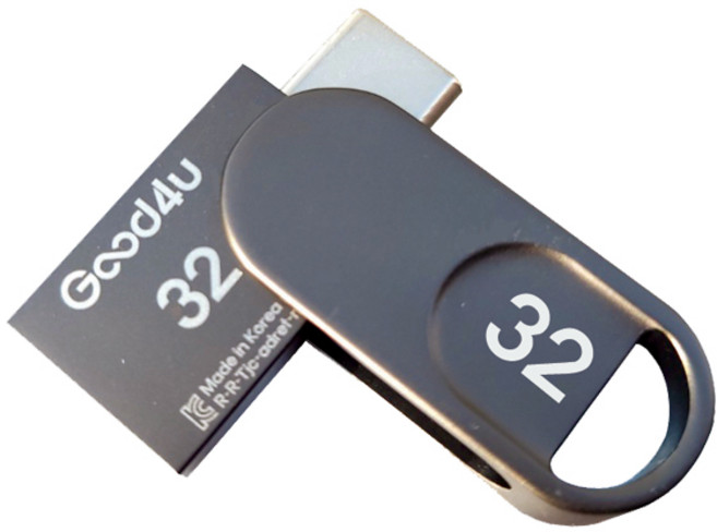굿포유 OTG20 Type-C USB메모리 32GB 회전형 메탈