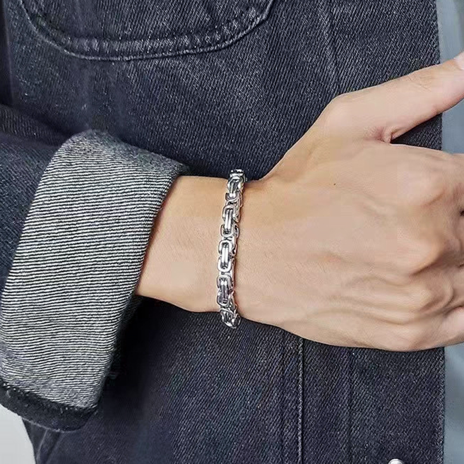 남성 볼드 체인 메탈 팔찌
