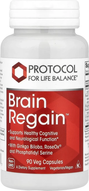 Protocol for Life Balance 브레인 리게인 90 베지캡슐, 알약/캡슐, 4개, 90정 - 쿠팡