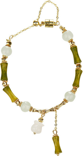 러브심플 여성 대나무 옥 팔찌 ins 바람 팔찌