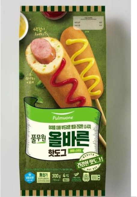 풀무원 올바른 핫도그, 75g, 1세트