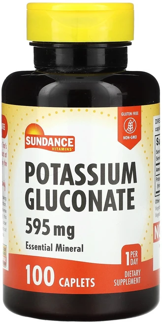 선댄스 비타민 포타슘 글루코네이트 595 mg 100 캐플릿, 1개, 100정 - 쿠팡
