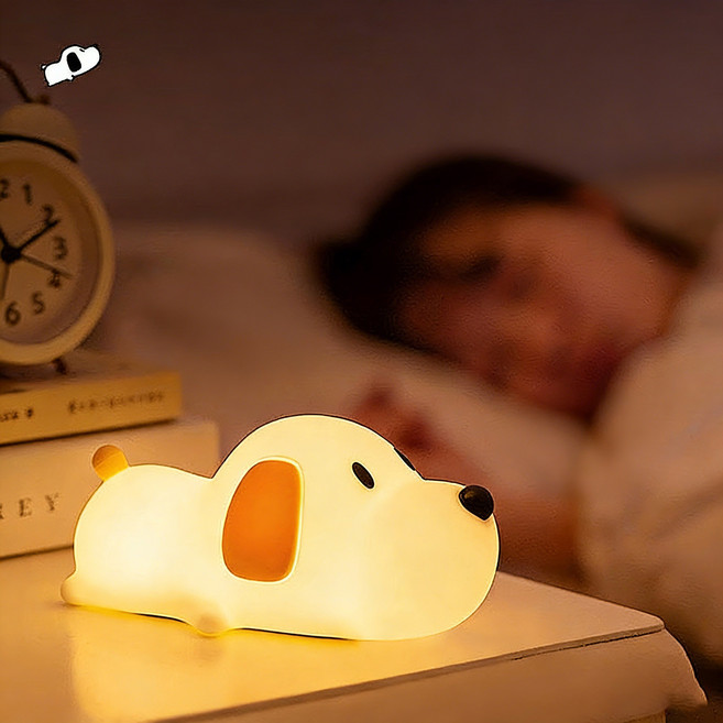 인플리바타 큐티 오리 무드등 동물인형 수면등 인테리어 침실 무드등 LED, 3.냐오미(멍멍)