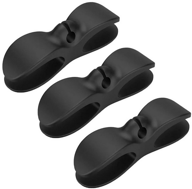 에어프라이어 커피머신용 케이블 코드정리 6개 와인더 클립홀더, 3Pcs Black, 1세트