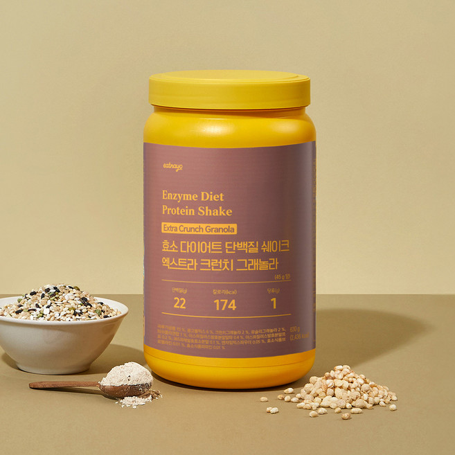 있나요 다이어트 프로틴 단백질 쉐이크 엑스트라 크런치 그래놀라맛, 630g, 1개