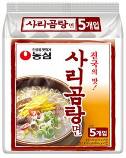 농심 사리곰탕면 40봉지, 3개