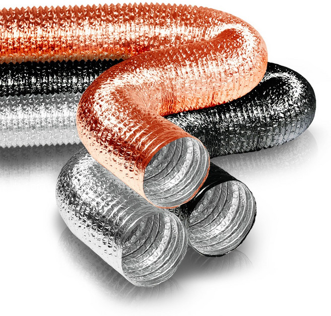 기란 고기집 업소용 직화기 후드용 자바라 105mm 10m 닥트호스 동색 은색 검정, 1개