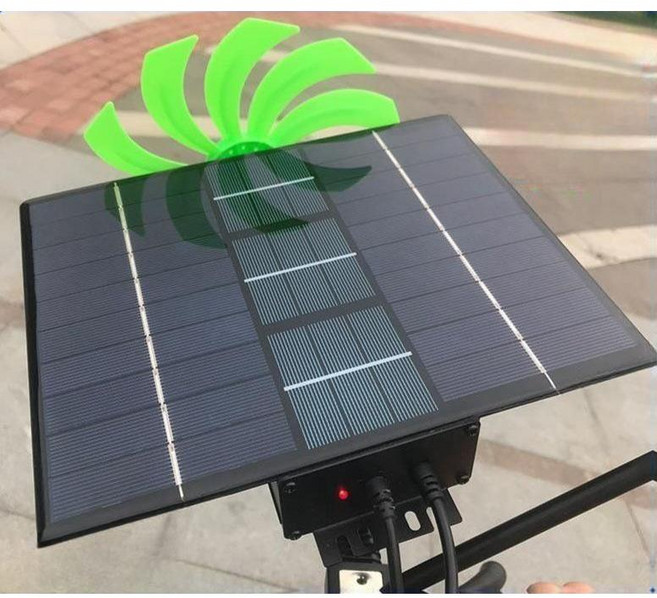 오토바이 태양광 발전기 배터리 충전 자가발전 태양열 판넬, 본품 (케이블 포함), 1개