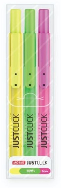 저스트클릭 형광펜S 3색 세트 3.5mm 세트 모리스ehw5+7uPZ