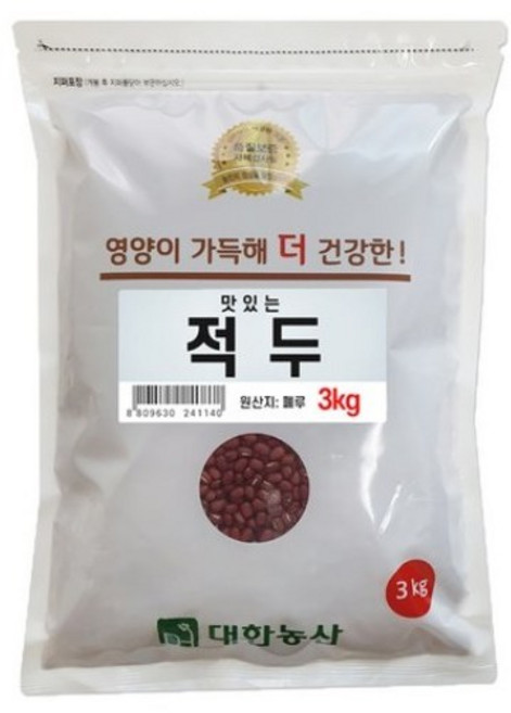 대한농산 맛있는 적두, 3kg, 1개