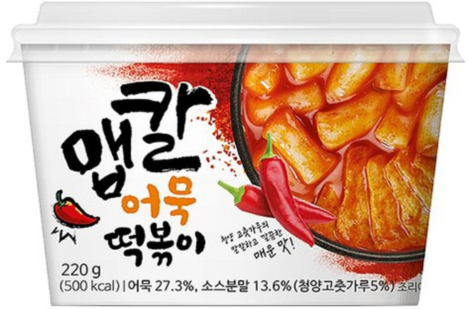맵칼 어묵떡볶이 즉석조리 용기컵 220g x 3개