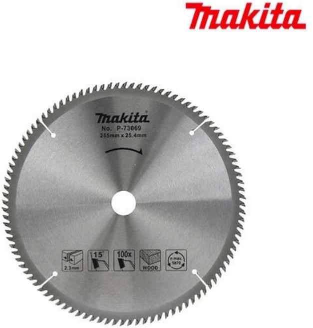 마끼다 P-73069 / 목공용 원형톱날 10인치 255mm 100날, 마끼다 P-73069 / 목공용 원형톱날 10인치 25