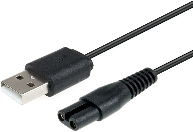 Coms USB 면도기 8자 충전 케이블 5V BB938, 1개, 30cm