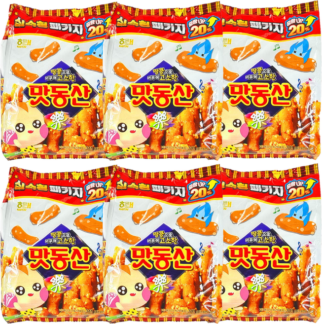 해태 맛동산, 341g, 6개