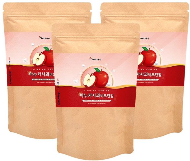 에너데이 아누카사과비오틴업 3봉, 50g, 1개