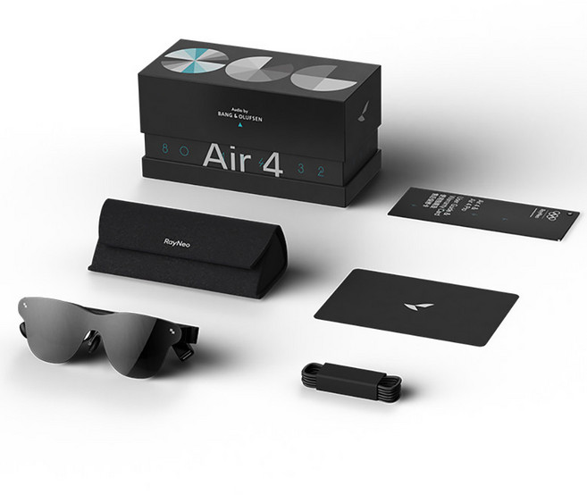 TCL RayNeo Air4 스마트 AR 글래스 3D 안경 HDR10, 1개