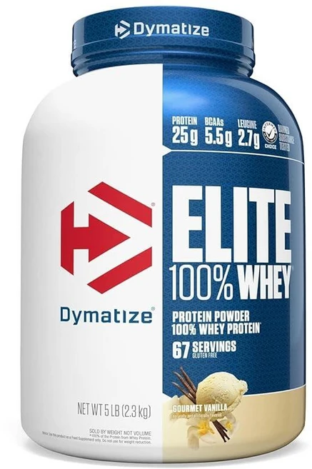 Dymatize 다이마타이즈 Elite 100프로 유청 단백질 파우더 192983, 5파운드 (1팩), 바닐라, 1개 - 쿠팡