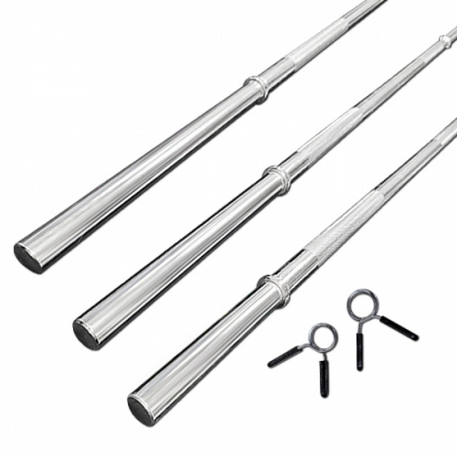 컨텐더 CWE-365 Normal bar 크롬 경량 바 28mm (1200mm 1500mm 1800mm) +마구리2개포함 선택구입, 6kg, 1개, 실버 1200mm