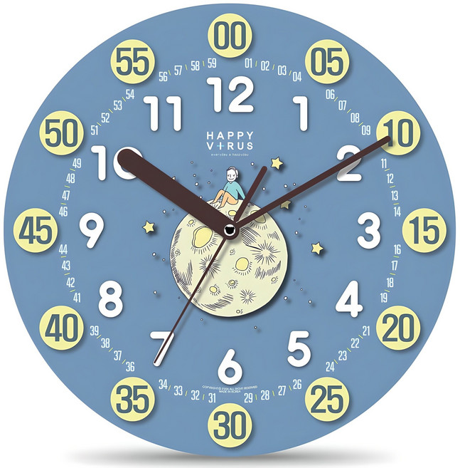 HAPPYVIRUS 어린이 교육용 벽시계, 2195어린왕자의꿈