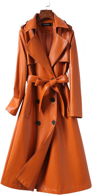 이태리 양가죽 리얼 천연가죽 블랙 트렌치 코트 롱 무스탕 빅사이즈 가을 겨울 가죽 롱자켓