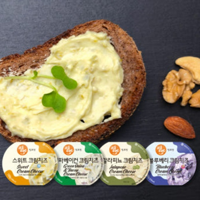 [출시이벤트] 잇츠잇 스위트크림치즈 + 하나더추가(대파베이컨/할라피뇨/블루베리 램덤발송), 1개, 150g