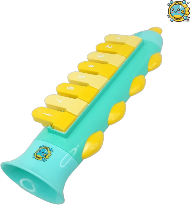 피쉬로디카 교육용 멜로디언 멜로디혼 돌봄 늘봄 어린이집 유치원 음악 수업용, 1개, 그린