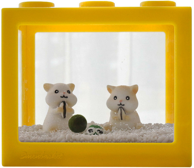 세남자바스켓 귀여운 햄스터와 국산 마리모 키우기 DIY세트, 멜란지옐로우 블럭, 1개