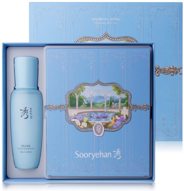수려한 효비담 수분샘 수분진정 미스트 100ml + 마스크팩 3매 기획, 1개