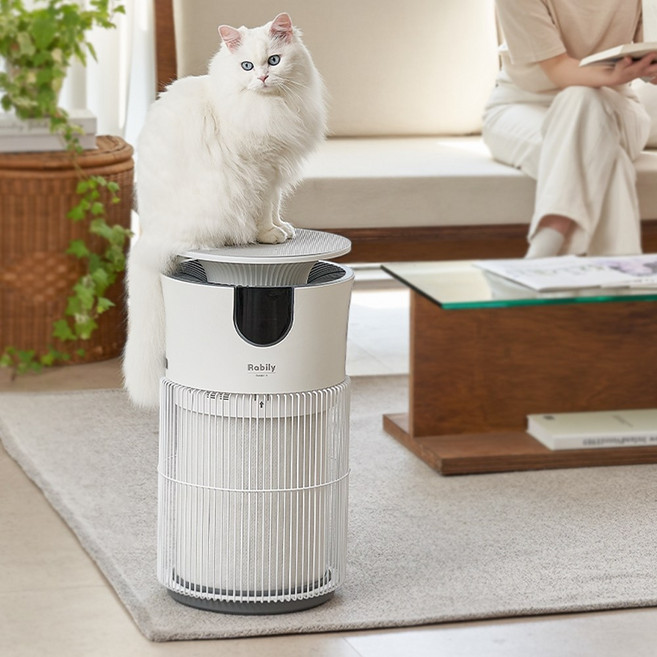 라빌리 펫 공기청정기 반려동물 냄새 털 제거 HEPA 3단계 필터 UVC 살균 음이온, 본품(필터기본포함)