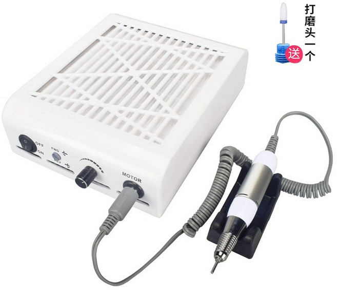 네일 청소기 특수 음소거 프로페셔널 데스크탑 네일용품 드릴머신 세트 패디 용도 제거용, S 투인원 세라믹 콘