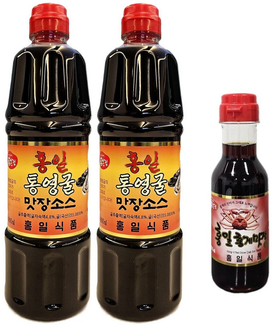 홍일 통영굴간장 900 2개 + 홍게맛장200ml, 1세트, 2L