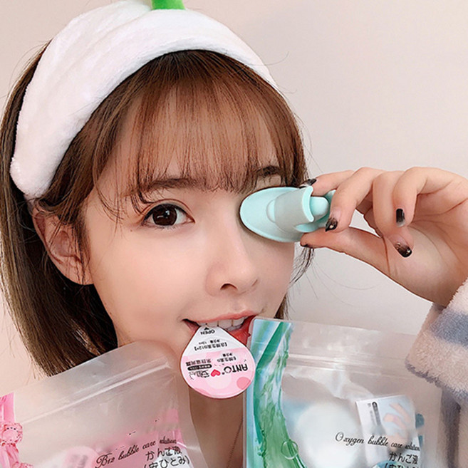 말랑말랑 안구 세척컵 눈세척기 눈 세정 실리콘 컵, 하늘, 1개