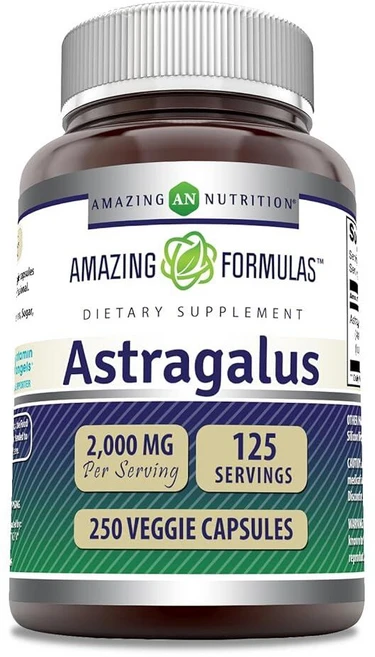 Amazing Nutrition Astragalus 어메이징 뉴트리션 4배 추출 아스트라갈루스 황기 뿌리 2000mg 250정, 1개 - 쿠팡