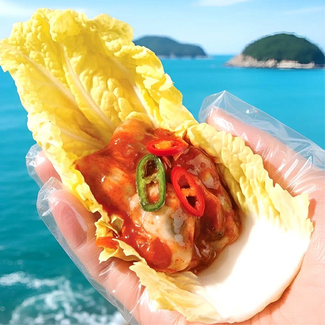 [재주문율1위] 최상급원물 원조 통영 생굴무침, 330g, 4개