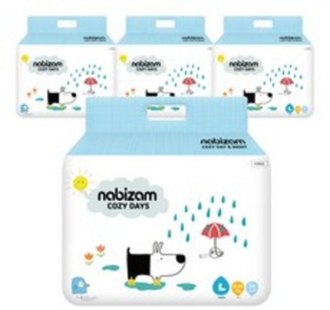 나비잠 코지 밴드형 기저귀, 대형(L), 144매