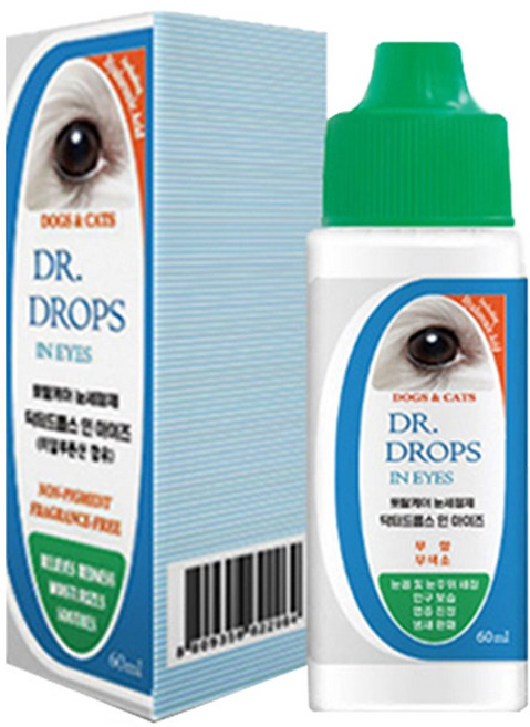 메이웰코리아 메이웰 닥터드롭스 인 아이즈 반려동물 눈세정제, 60ml, 1개