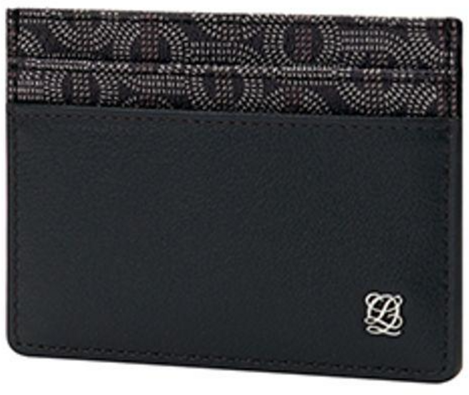 루이까또즈 남성 블랙 가죽 르퐁 명함 카드 지갑