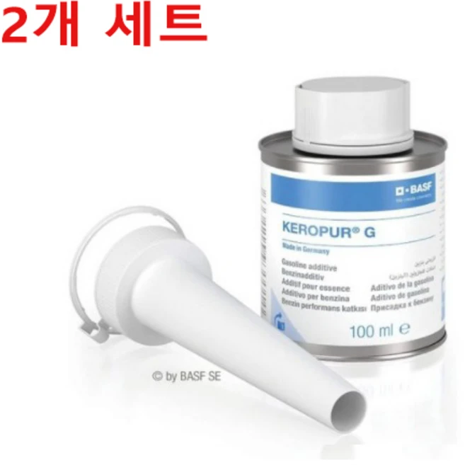 1+1 총2개 바스프 케로퍼G BASF KEROPUR G 가솔린 휘발유 전용 다목적 고농축 연료첨가제, 가솔린/휘발유, 2개 - 쿠팡