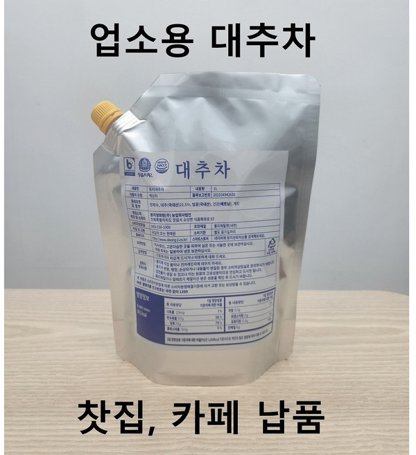 정읍 둥지대추차 업소용 대용량, 1개, 1개입, 1L