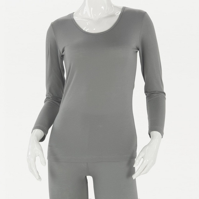 올리비아바비 여성용 라이오셀 발열 내의 상의