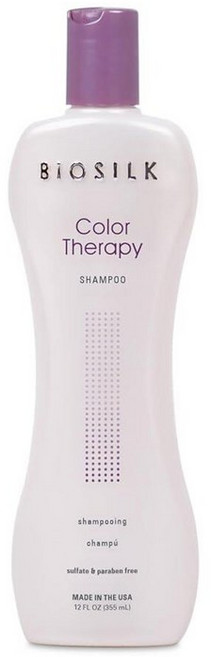 BioSilk 컬러 테라피 샴푸 헤어 컬러를 벗겨내지 않고 부드럽게 클렌징 클렌징 중 색상 보호 황산염 파라벤 및 동물 실험 없음 355ml12온스 133949