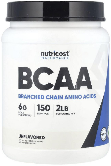 뉴트리코스트 BCAA 언플레이버드 글루텐 프리, 900g, 1개