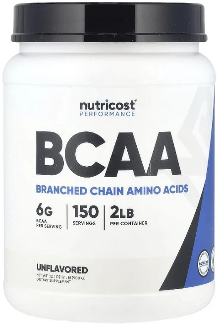 뉴트리코스트 BCAA 파우더 무맛 대용량 150회분 1병, 900g, 1개 - 쿠팡