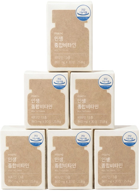 인생 종합비타민 30정 6개