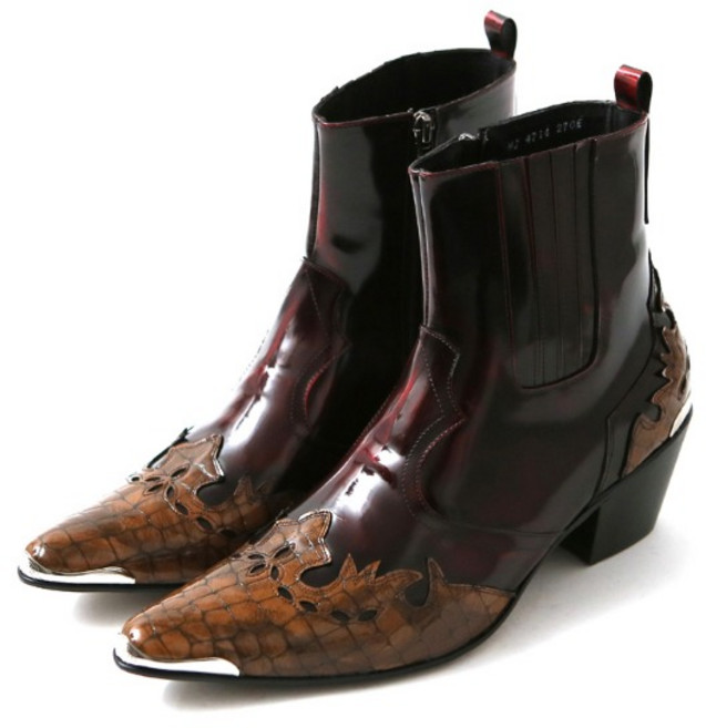 JY-HJ 47-14-2 웨스턴남자부츠 소가죽부츠 바이크부츠